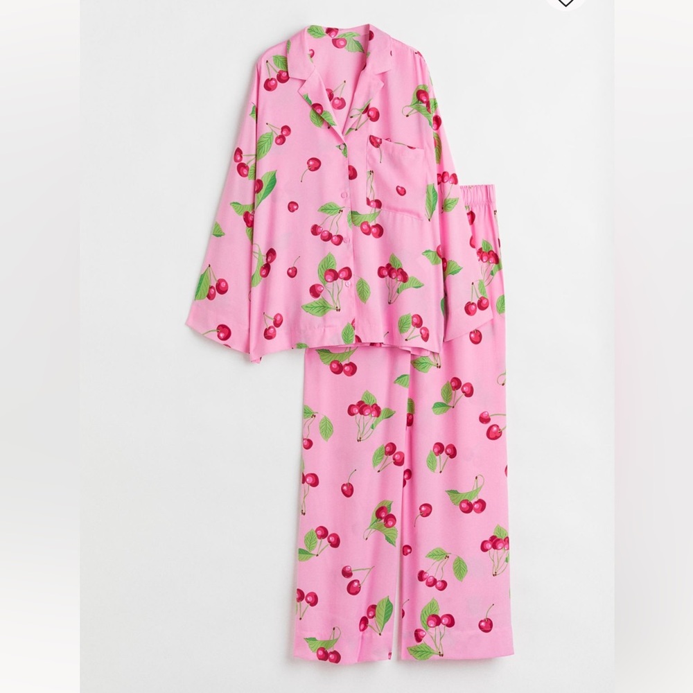 NWT Satin Cherry Pajamas 🍒